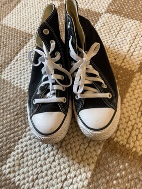 Converse Black and White High-Top Women’s Sneakers